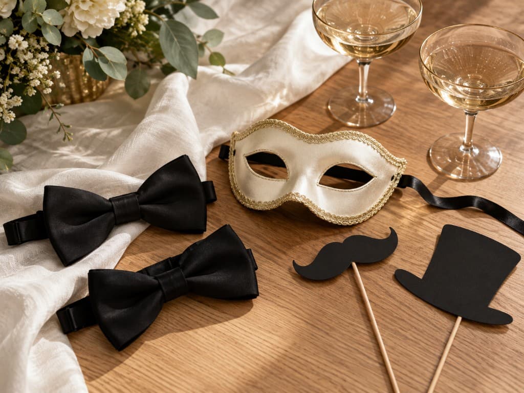 Curated photo booth props